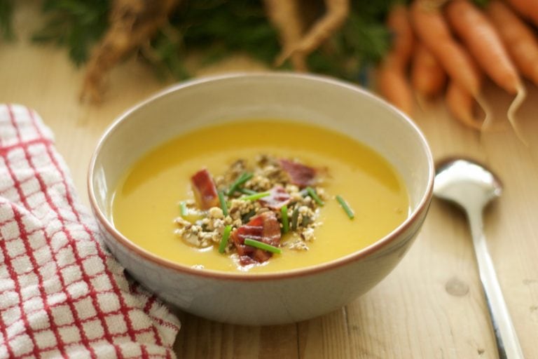 Apple Squash Crunch Soup