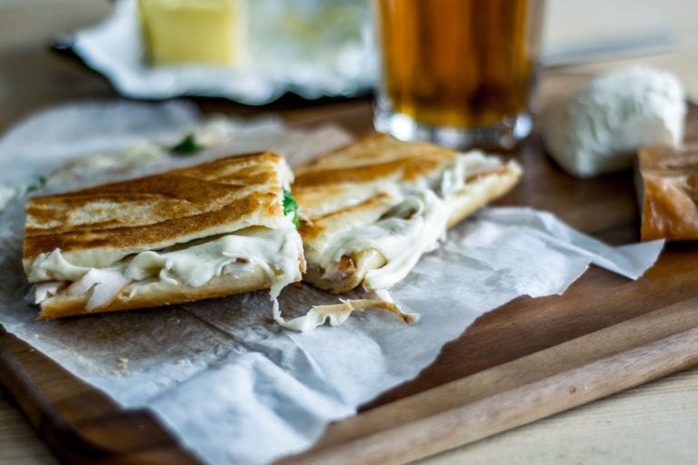 Oak smoked chicken and mozzarella