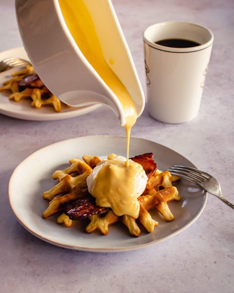 Deceptively simple mock hollandaise sauce