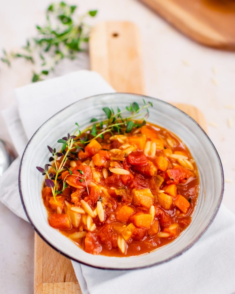 one-pot vegetable orzo soup