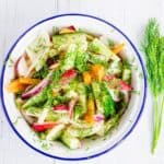 scandinavian slaw top down shot